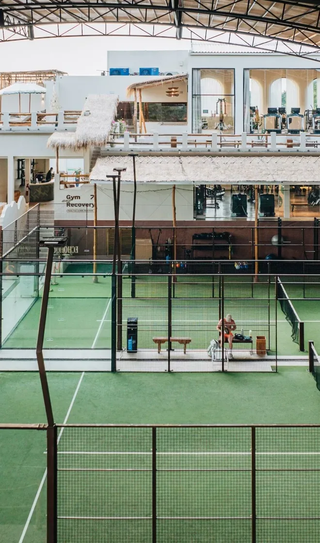 Covered padel courts in Bali